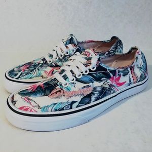 Vans Authentic Floral Print Shoes Womens 8.5 Men 7